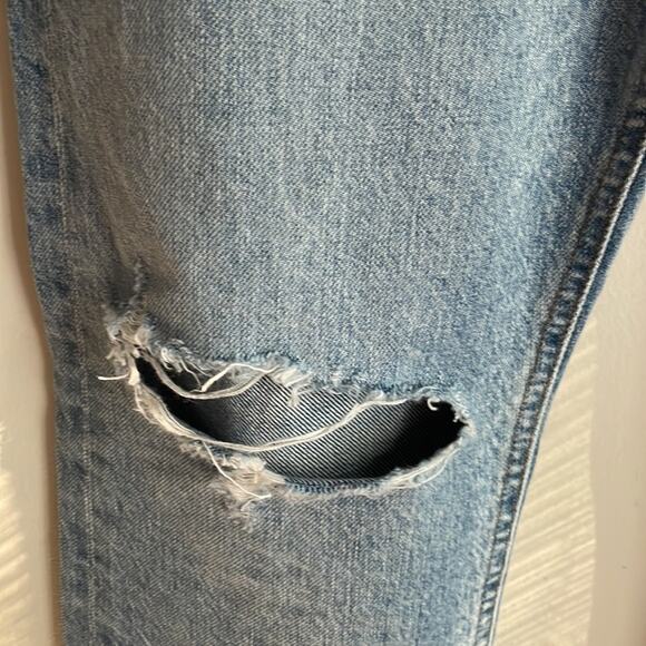 AGOLDE Jamie High Rise Classic Ripped Cotton Jeans - Picture 6 of 15